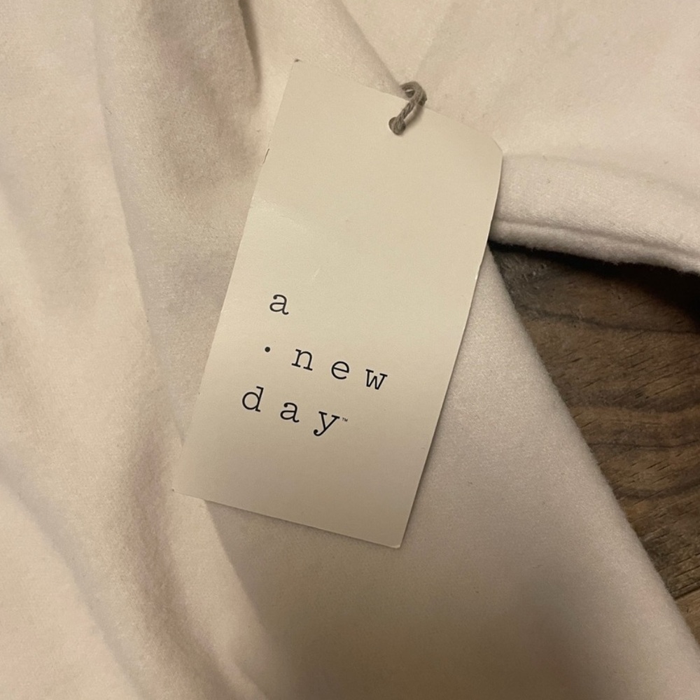 A New Day | Women’s Cream Micro Fleece Mock Neck Super Soft Sweater Size 1X - Picture 5 of 9